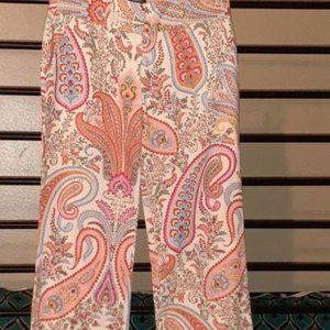 J Crew Paisley Khakis